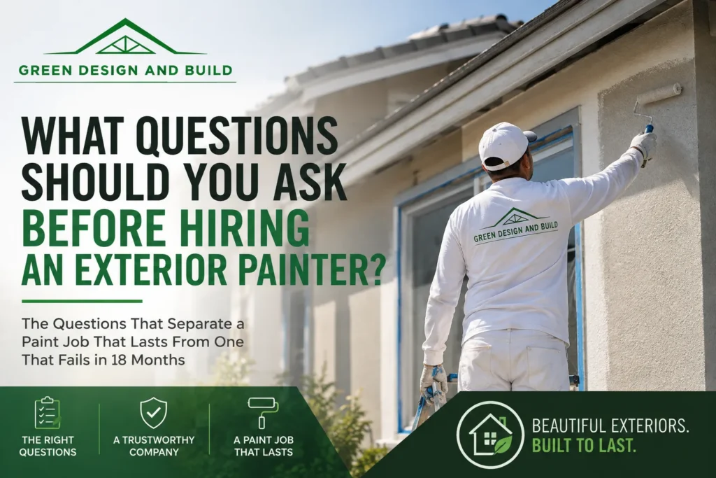 What Questions Should You Ask Before Hiring an Exterior Painter?