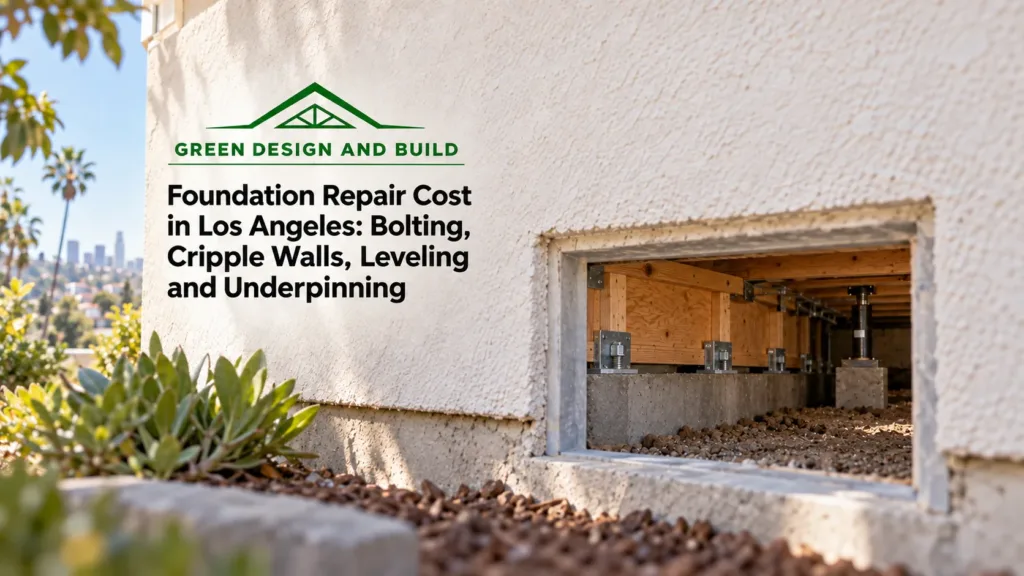 Foundation Repair Cost in Los Angeles: Bolting, Cripple Walls, Leveling and Underpinning