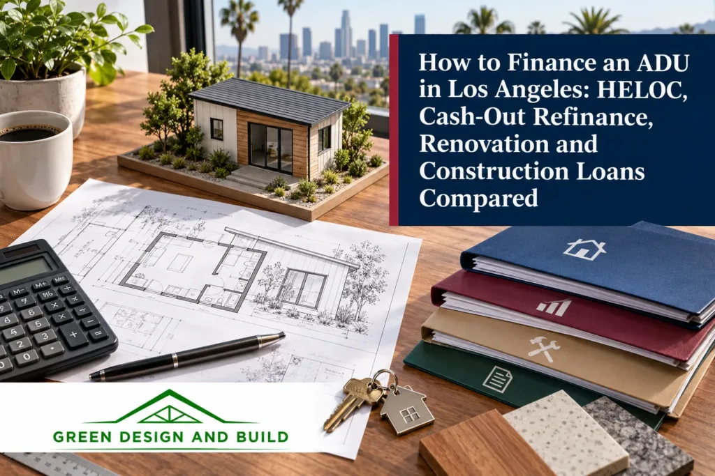 How to Finance an ADU in Los Angeles: HELOC, Cash-Out Refinance, Renovation and Construction Loans Compared