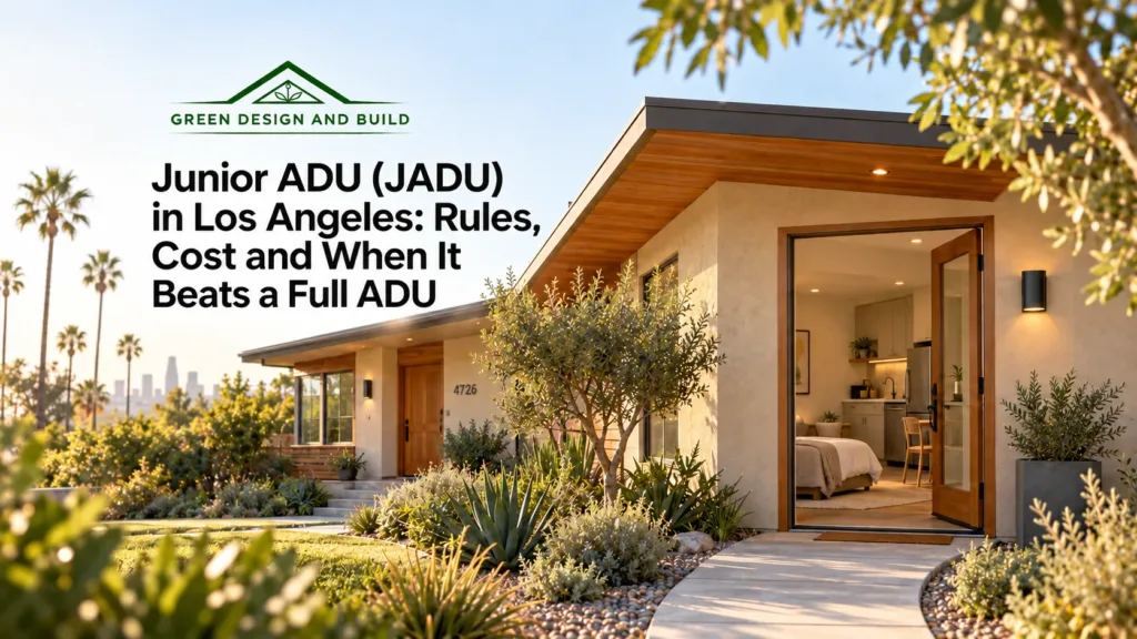 Junior ADU (JADU) in Los Angeles: Rules, Cost and When It Beats a Full ADU