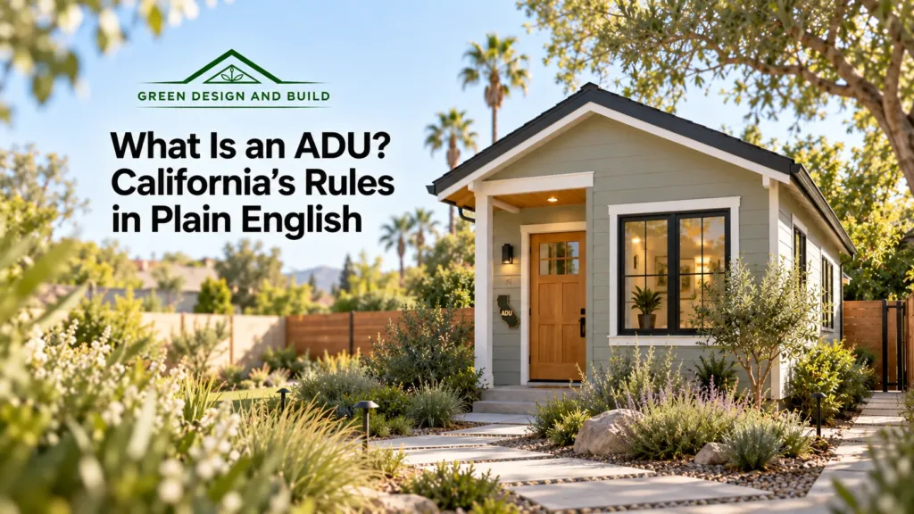 What Is an ADU? California’s Rules in Plain English
