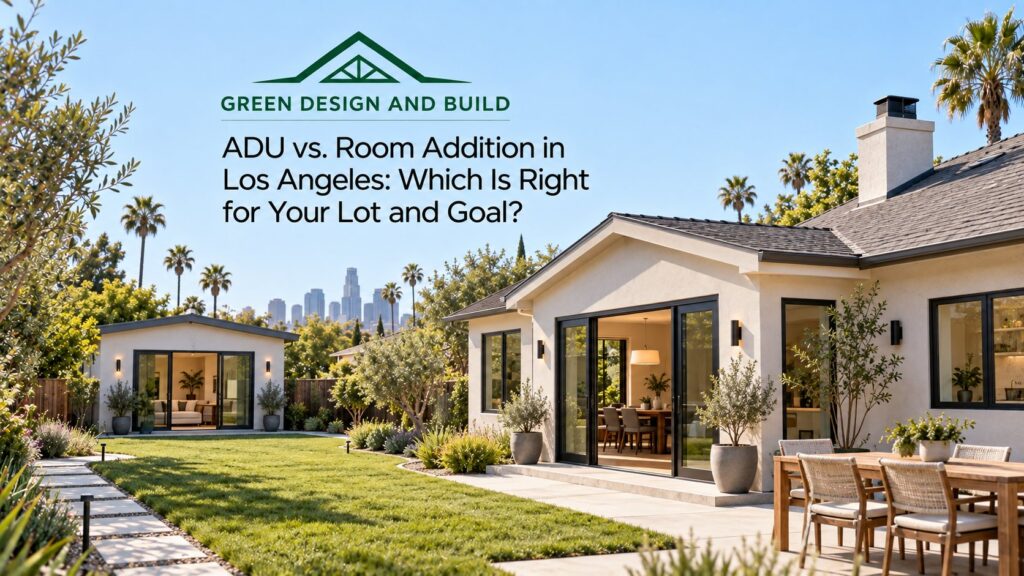 ADU vs. Room Addition in Los Angeles: Which Is Right for Your Lot and Goal?