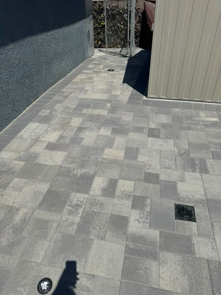 After: driveway — paver installation in Anaheim, CA