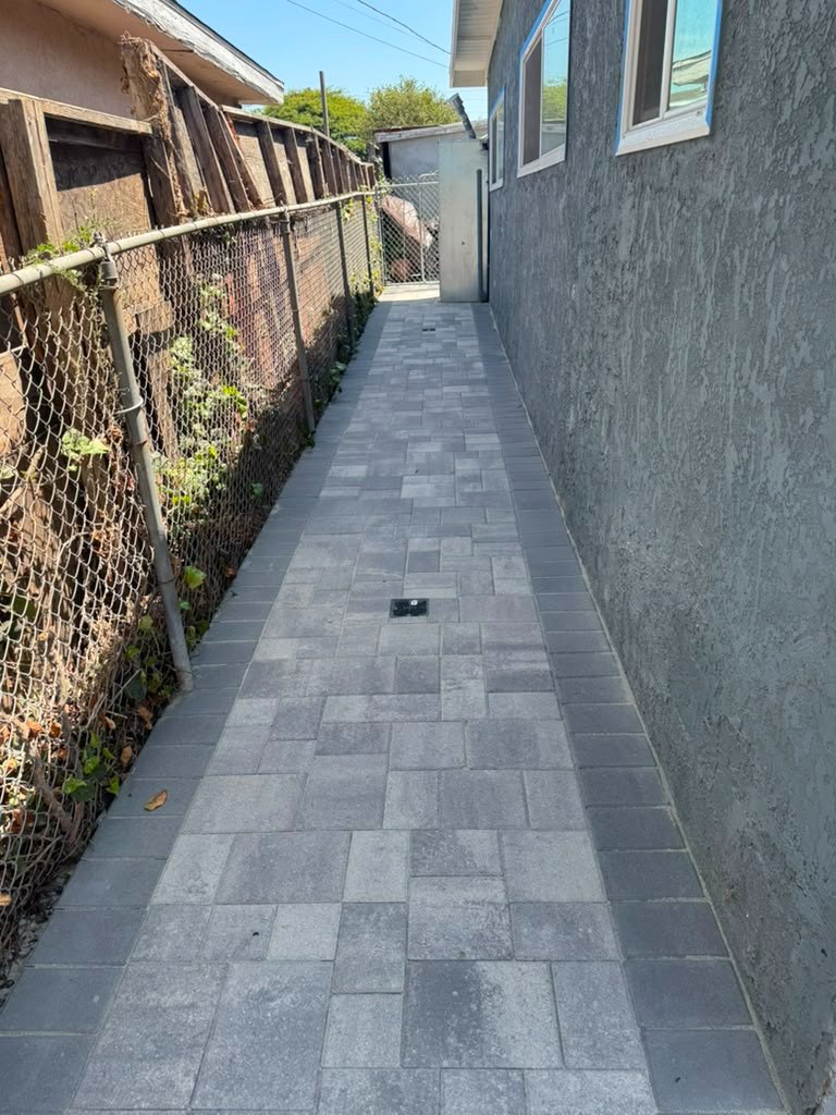 After: side path — paver installation in Anaheim, CA