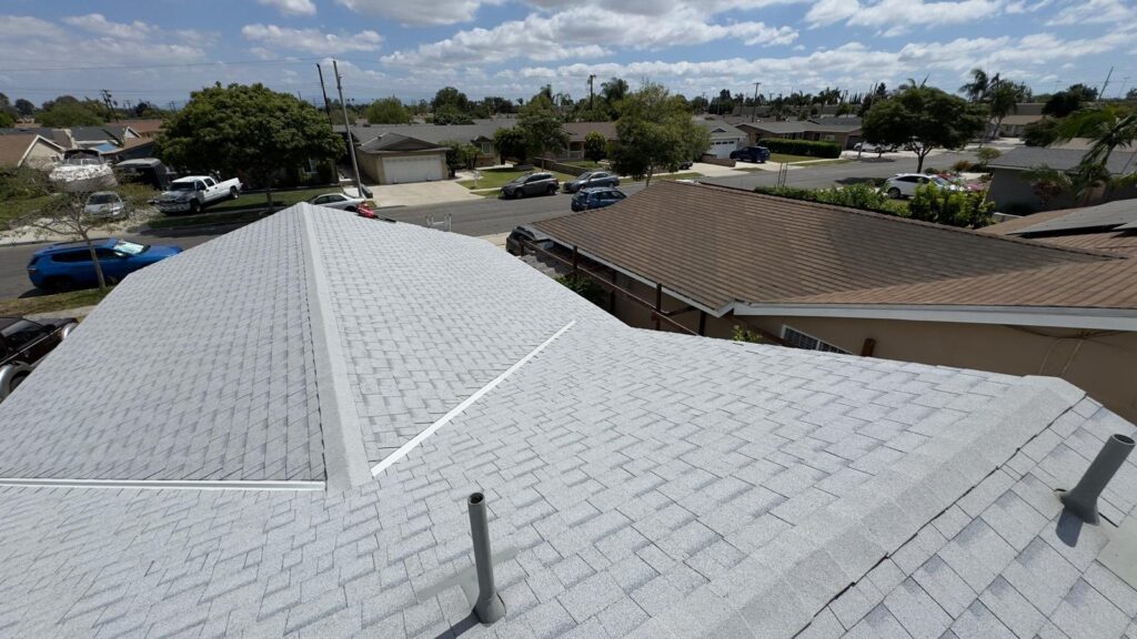 After: new shingle roof — roof replacement in Newport Beach, CA