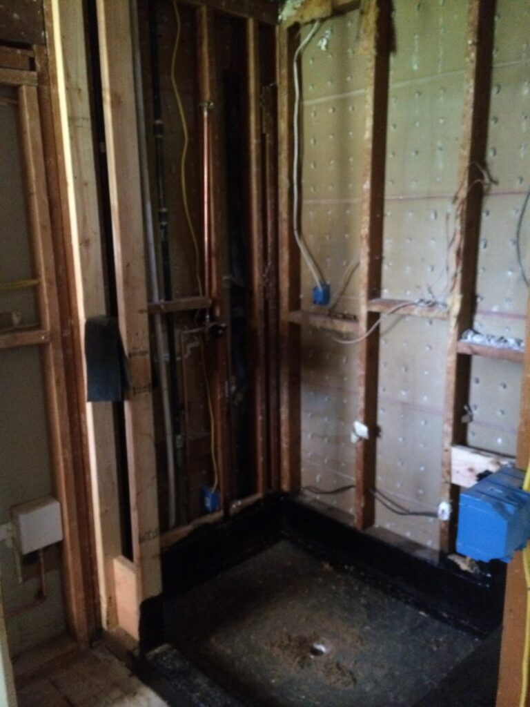 Rough plumbing — bathroom remodel in Ontario, CA