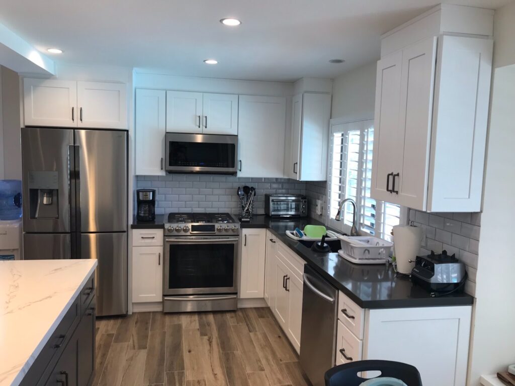 After: range wall — kitchen remodel in Pasadena, CA