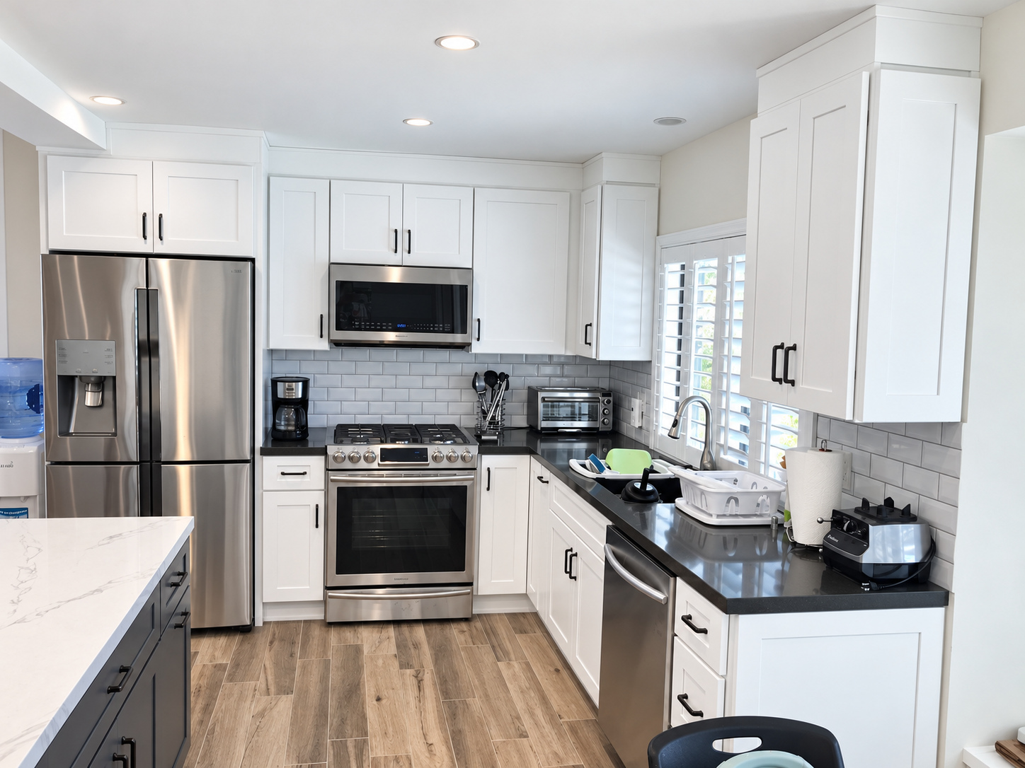 After: range wall — kitchen remodel in Pasadena, CA