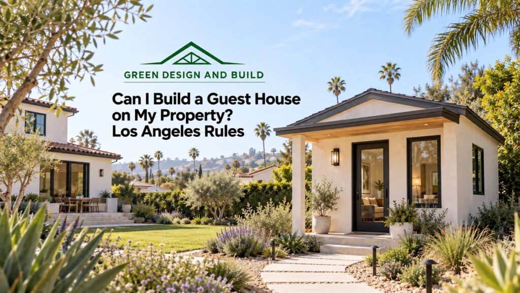 Can I Build a Guest House on My Property? Los Angeles Rules