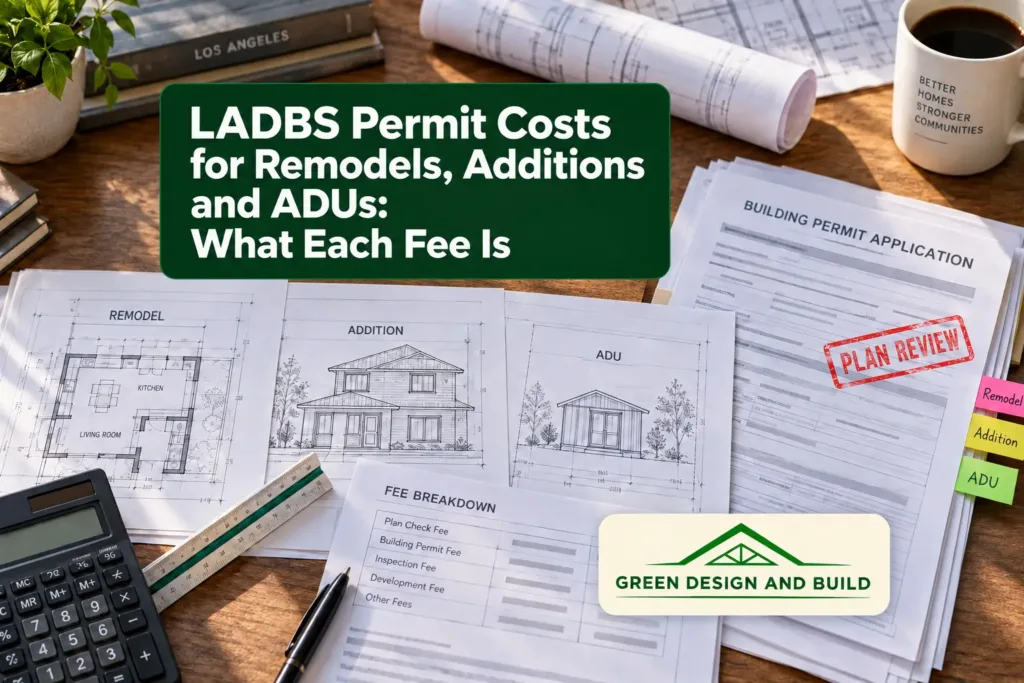 LADBS Permit Costs for Remodels, Additions and ADUs: What Each Fee Is