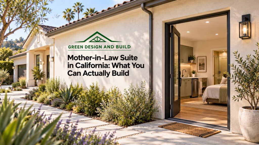 Mother-in-Law Suite in California: What You Can Actually Build