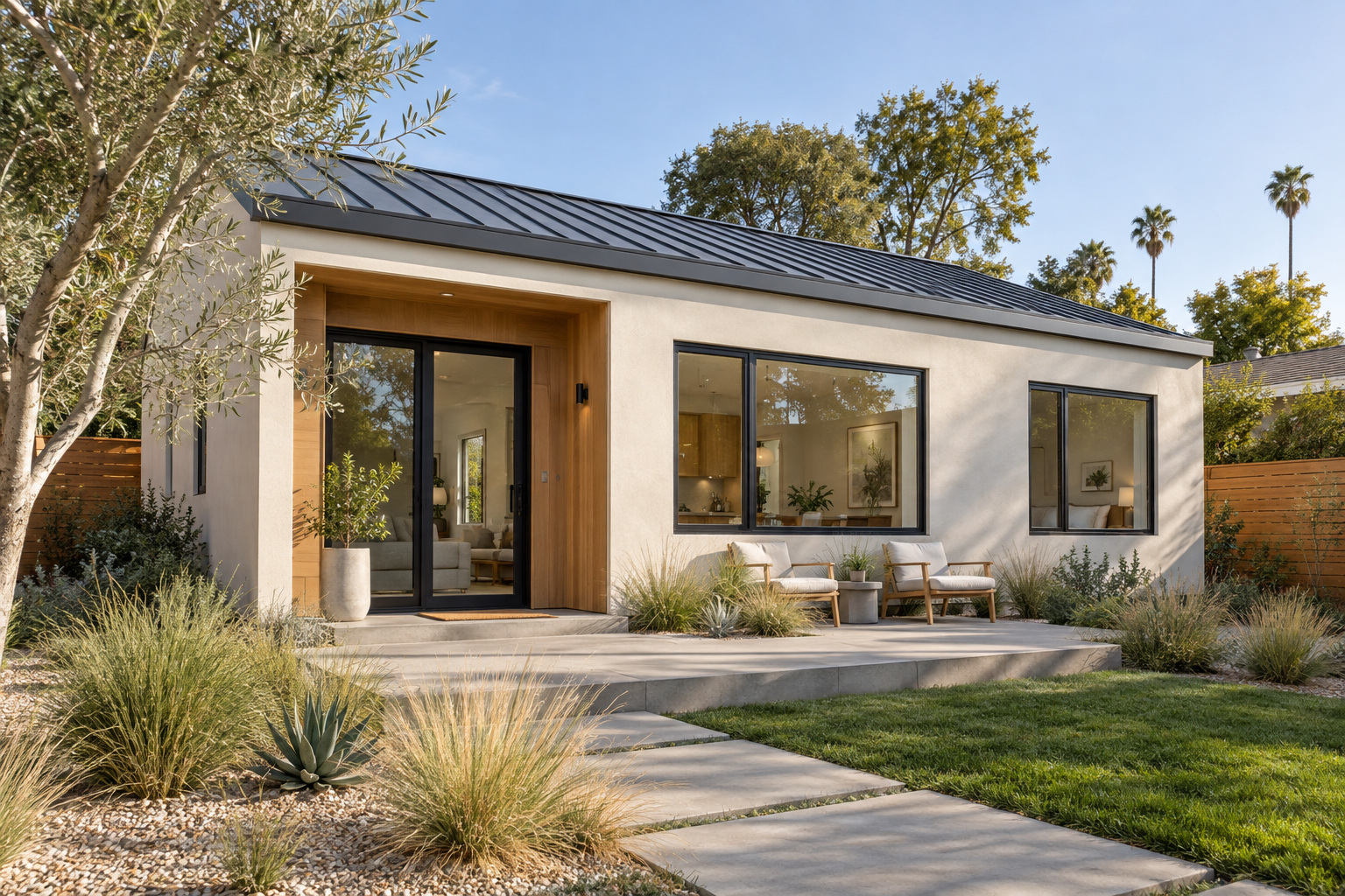 Courtyard 800 original ADU exterior design concept